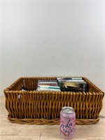 CD/DvD lot with woven basket