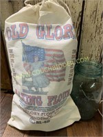 Old Glory Baking Flour cotton sack