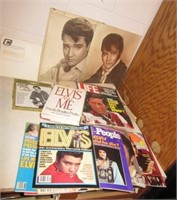 Elvis collectibles including black & white