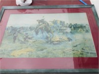 C.M. RUSSELL FRAMED PRINT