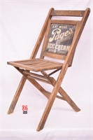 "Pages Dairy" ice cream folding chair