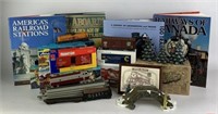 Assortment of Train Collectibles & Books