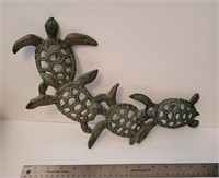 CAST TURTLES WALL HANGING * HEAVY