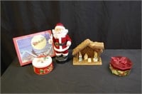 Holiday Boxes, Santa & Nativity Set