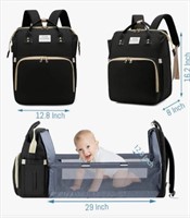 You Are My Sunshine Diaper Bag- Black Diaper