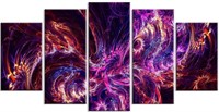 Designart Abstract Tidal Wave at Night