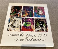 24x26 New Orleans 1990 signed poster print