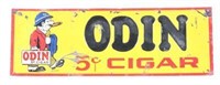 Embossed Tin Oden 5 Cent Cigar Sign