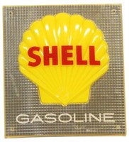 Plastic Shell Gasoline Advertising Sign
