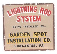 Lightning Rod System Tin Sign