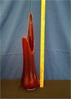 Beautiful Red Vase 24" tall
