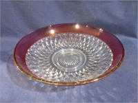 VTG Indiana Glass Cranberry Dish