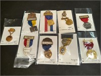 Collection of vintage and antique medals and