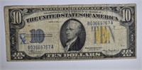 1934-A $10.00 NORTH AFRICA NOTE