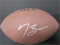 Tyler Boyd Signed Football JSA Witnessed