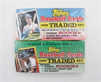 (2) Sealed Box Sets TOPPS 1989 & 90 Baseball Cards