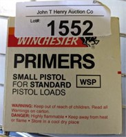 WINCHESTER PRIMERS FOR SMALL PISTOL