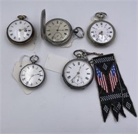 Assortment of Early European Pocket Watches