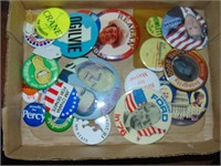 Flat full of Political Buttons