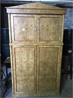 Burial wood cabinet