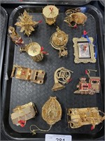 Baldwin brass ornaments.