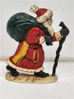 Heavy Cast Iron Santa Claus Door Stop