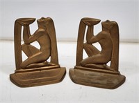 Pair of 1929 Cast Iron Bookends