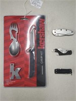 Kershaw Camp Kit & 3 Loose Kershaw Knives