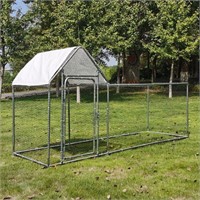 Large Metal Walk In Chicken Coop Run Cage Rabbit H