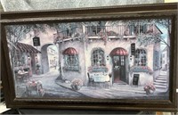 FRAMED PRINT OF GINO'S ITALIAN PIZZARIA ON BOARD