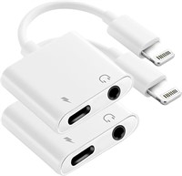 Apple MFi Certified 2 Pack Lightning to 3.5mm Head