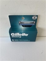 4 Gillette razor cartridges