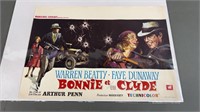 Vtg Belgian Bonnie & Clyde Movie Poster