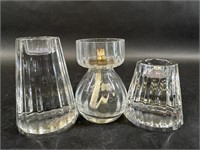 Two Palsha Picasso Candle Holders & Mini Oil Lamp