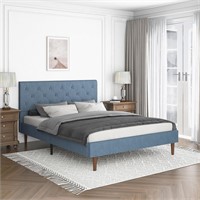 Yeege Full Size Bed Frame Upholstered Platform