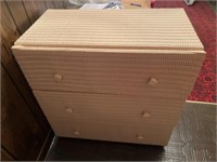Wicker small chest of drawers