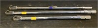 (3) 3/4" Torque Wrenches
