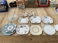 Assorted Plates & Painted Dishes
