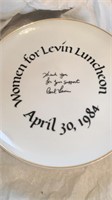 Women for Carl Levin Luncheon Plate