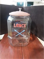 Lance glass jar