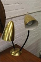 Vintage Double black/brass Desk Lamp