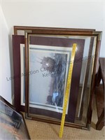 Assortment of large picture frames and more