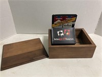 Vintage Cigar Box & Marlboro Playing Cards