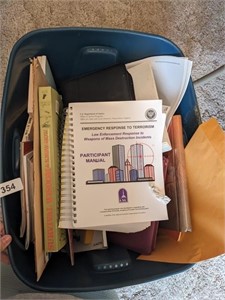 Tote w/ Assorted Books & Other