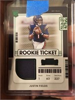 Justin Fields RC ticket patch
