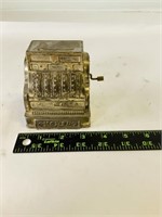 cast iron cash register shaped coin bank