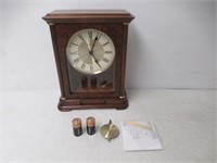 "As Is" Bulova B1860 Vanderbilt Mantel Clock, Warm