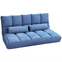 $244  HOMCOM 51.25 in. Armless Linen L-Shaped Sofa