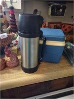 Thermos, Rubbermaid cooler