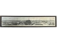 Panoramic View Of Army Camp Dix NJ Framed